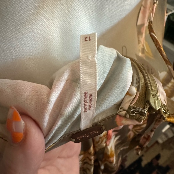 FREE PEOPLE ELLA Flora Print Maxi Dress 12 large cowl neck slip dress - Picture 5 of 10